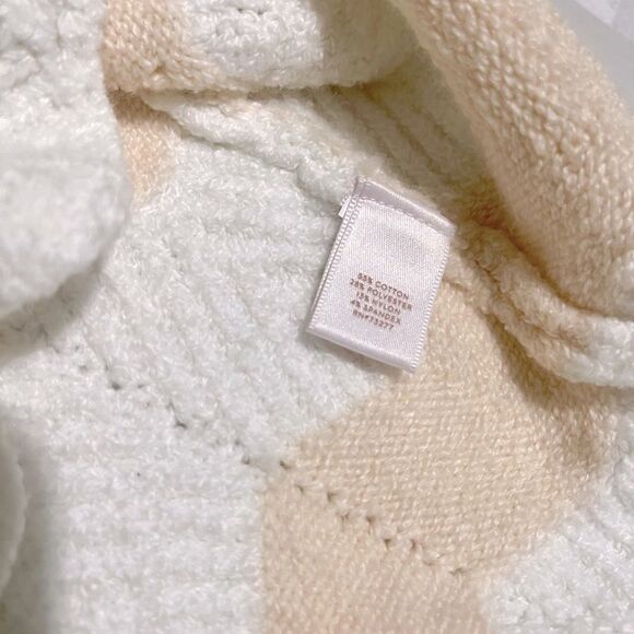 lauren conrad sweater Chevron Pastel crochet Scallop Hem Women’s S - Picture 8 of 8